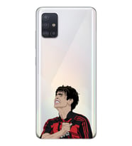 Samsung Galaxy A71 Uyumlu Kaka Leite Futbol Tasarımlı Şeffaf Telefon Kılıfı
