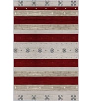 Eliana Home Baskılı, Yıkanabilir Kaymaz Taban Salon Halısı LNA1625 100x150 cm (Bordo)