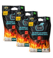 Mangal Sefası Çabuk Yak Mangal Kömürü 2 kg x 3 Adet
