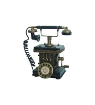 Dekoratif Metal Telefon Kumbaralı Kumbara Biblo Hediyelik