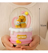 Işıklı Müzikli Püskürtmeli Büyük Boy Kar Küresi – 16x12 cm Sevimli Ayıcık Tasarım (Karışık)