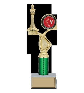 ODAK KUPA - Figürlü Kupalar - Satranç Figürlü Kupalar FG-018 C - 31 cm