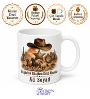 Vahşi Batı Kovboy Western Nostaljisi Kupa Bardak At Nalı Şerif Yıldızı Hediye
