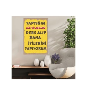 Ahşap Retro Mdf Poster , Komik Sözler , Duvar Yazıları , Manzara , Tarih , Edebiyat - Tbl0293