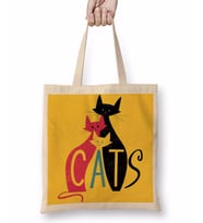 Cats Kediler Bez Çanta Uzun Saplı