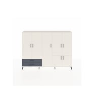 Arges Dolap 12 Raflı 2 Çekmeceli 7 Kapaklı 220x30x163 Aytaşı-Aytaşı/Antrasit