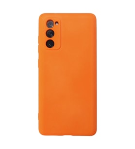 Samsung Galaxy S20 Fe Kılıf Nano İçi Kadife Silikon - Turuncu