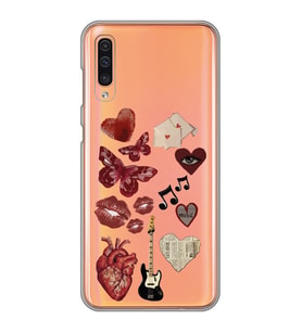 Samsung Galaxy A50 - A30S - A50S Uyumlu Aesthetic Tasarımlı Şeffaf Telefon Kılıfı