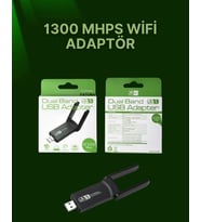 USB 3.0 Wireless Adaptör – 2.4GHz &amp; 5GHz Destekli