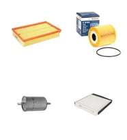 Bosch Filtre Bakım Seti Volvo S60 I 2.5 T 210 Beygir 2000-2010 Hava + Yağ F + Yakıt F. + Polen Sardes
