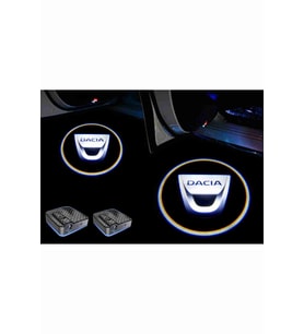 Dacia Araçlar Için Pilli Yapıştırmalı Kapı Altı Led Logo