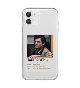 Iphone 11 Uyumlu Taxi Driver Poster Tasarımlı Şeffaf Telefon Kılıfı