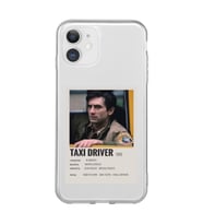Iphone 11 Uyumlu Taxi Driver Poster Tasarımlı Şeffaf Telefon Kılıfı
