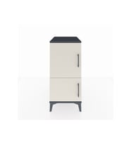 Kronos Komodin 3 Raflı 2 Kapaklı 44x59x96 Antrasit-Aytaşı