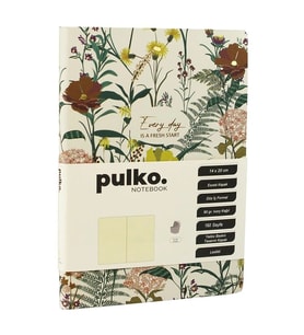 PULKO PND0901 EVER DAY IS AFRESH START ESNEK KAPAK 14x20cm 90gr.192 SAYFA ÇİÇEK DESENLİ ÇİZGİSİZ (DÜ