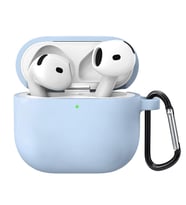 Microsonic Airpods 4.Nesil / ANC Liquid Silicone Lansman Mavi (Mavi)