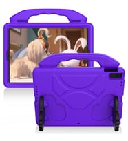 Ally IPAD 7.10.2 PRO 10.5 Kilif Eva Çocuk Shockproof Standli Tasinabilir (Mor)