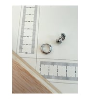316 L Cerrahi Çelik 5mm*10mm Bombeli Çelik Halka Küpe Gümüş