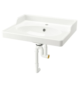 Sifonlu Lavabo, Beyaz, 62x49 cm