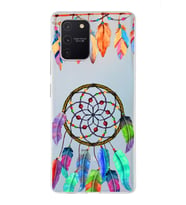 PrintiFy Samsung Galaxy S10 Lite ile Uyumlu 1mm Slim Fit Nazar Boncuğu 6 Baskılı Şeffaf  Kılıf