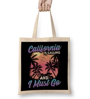 California Is Calling And I Must Go Silhouette Bez Çanta Uzun Saplı