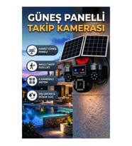 4 Kameralı 4G SIM Destekli Güneş Panelli Akıllı Güvenlik Kamera Sistemi