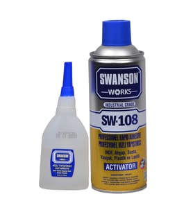 Swanson Works Mdf Kit Profesyonel Hızlı Yapıştırıcı Seti 400 ML