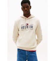 Tommy Hilfiger ICON HILFIGER HOODIE Erkek Bej Sweatshirt MW0MW39586ACG