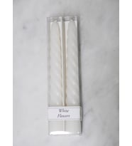 MİSSİ WEDDING 2Lİ BEYAZ BURGULU ŞAMDAN MUM SETİ