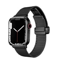Apple Watch 38mm Uyumlu Kordon Hasır Metal Mıknatıs Tokalı Zore KRD-85 Kayış