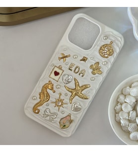 Kişiye Özel İsimli El Yapımı Charm Telefon Kılıfı - iPhone modelleri için uyumlu