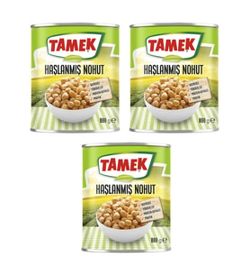 Tamek Haslanmıs Nohut 800 Gr 3 lu Paket