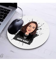 Kadına Hediyelik Karikatürlü Mousepad