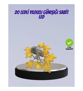 Mey İthalat® Yıldız Figürlü Led Şerit Işık 5m İç Mekan Dekor Aydınlatma