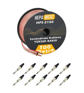 Hepa Merz Connection Paket-11 Hoparlör Kablosu Jak Konnektör Paketi