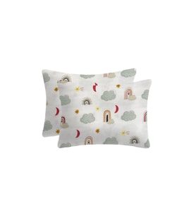Flanel Pazen Fermuarlı Bebek Yastık Kılıfı 35x45 2 Adet