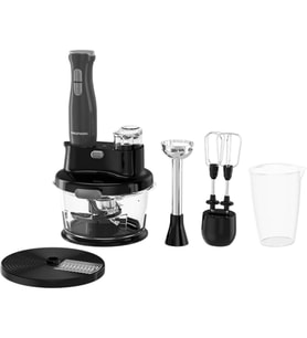 GRUNDIG RHB 7410 Cam Hazneli Rendeli Blender Seti Antrasit