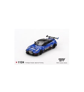 Mini GT 1124 LB-Silhouette WORKS GT NISSAN 35GT-RR Ver.2 Mavi 1/64 Model Araba