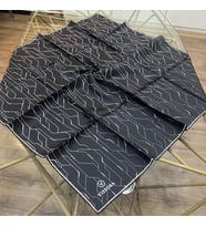 %100 Twill İpek 90x90 Eşarp - 04897 (Siyah)