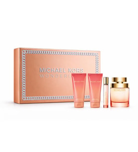Michael Kors Wonderlust EDP 100 ml + Shower Gel 100 ml + Body Lotion 100 ml + Travel Spray 10 ml Kadın Parfüm Seti
