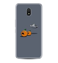 Xiaomi Redmi 8A 8 Pro 9C 9T 10C 11T Pro Kılıf Desenli Silikon Orange Escape 1374