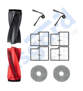 Roborock Saros 10- Saros 10R Uyumlu 1 Ana Fırça 2 Yan Fırça 4 Filtre 2 Mop PKT-iasgf0000868