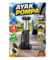 Manuel Ayak Pompası – Otomobil, Motosiklet ve Bisiklet Lastikleri İçin