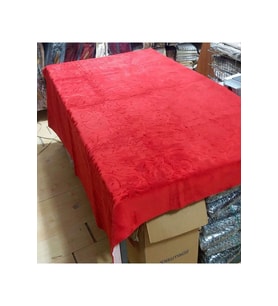 Prizma Bianca Eskitme Desen Kaymaz Latex Taban Halı (150x200)-Kırmızı