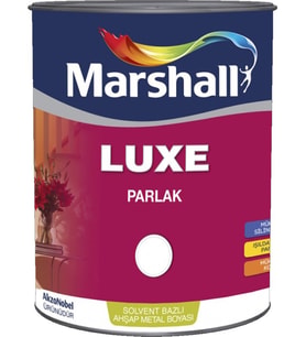 MARSHALL LUXE PARLAK 2.5 LT SİYAH SOLVENT BAZLI AHŞAP METAL BOYASI