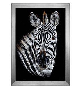 Hayvanlar Temalı Kanvas Tablo 80 x 110 cm Silver Çerçeve