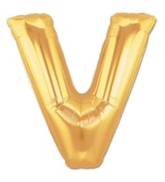 V Harf Folyo Balon Altın Renk 40 inç