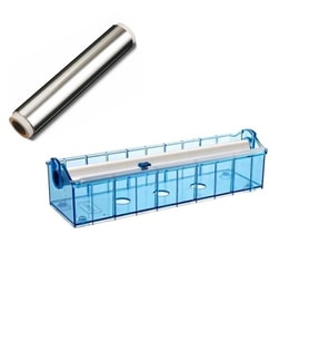 Geseus Sanayi Tip Uzun Metraj Alüminyum Folyo30X110Mt 14Mikron+Folyoluk Kesim Aparatlı