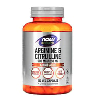 NOW Foods (Ösg Özel Sporcu Gıdaları) Arginine Citrulline 750mg 120 Veg Capsul.Orj Abd Menşei.44.