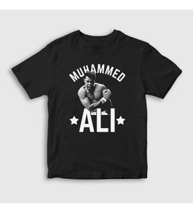 Presmono Unisex Çocuk Siyah Boxing Boks Muhammad Muhammed Ali T-Shirt 507258tt